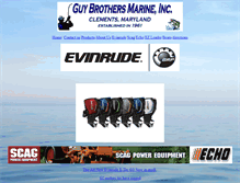 Tablet Screenshot of guybrothersmarine.com